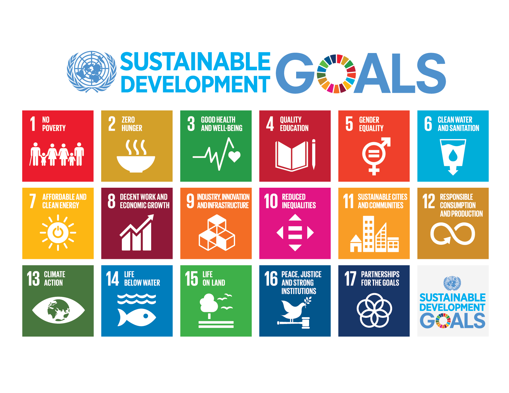 The 17 Sustainable Development Goals of the United Nations